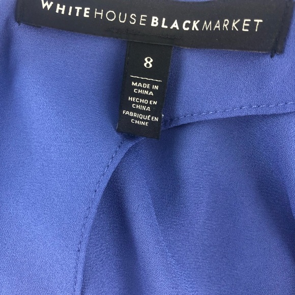 White House Black Market Blue Romper with pockets in Excellent Condition - Picture 6 of 11